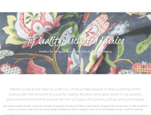 Tablet Screenshot of looseendsfabrics.co.uk